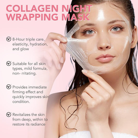 Buy 1 Get 1 Free | Medicube Bio Collagen Face Mask Overnight Glow