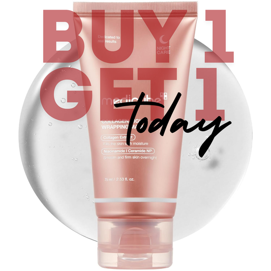 Buy 1 Get 1 Free | Medicube Bio Collagen Face Mask Overnight Glow