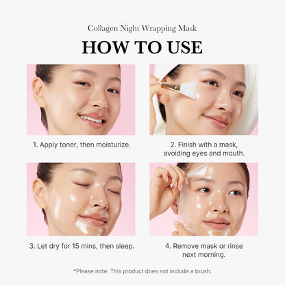Buy 1 Get 1 Free | Medicube Bio Collagen Face Mask Overnight Glow